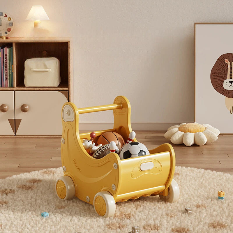 Banana-Shaped Kids Toy Storage Wagon