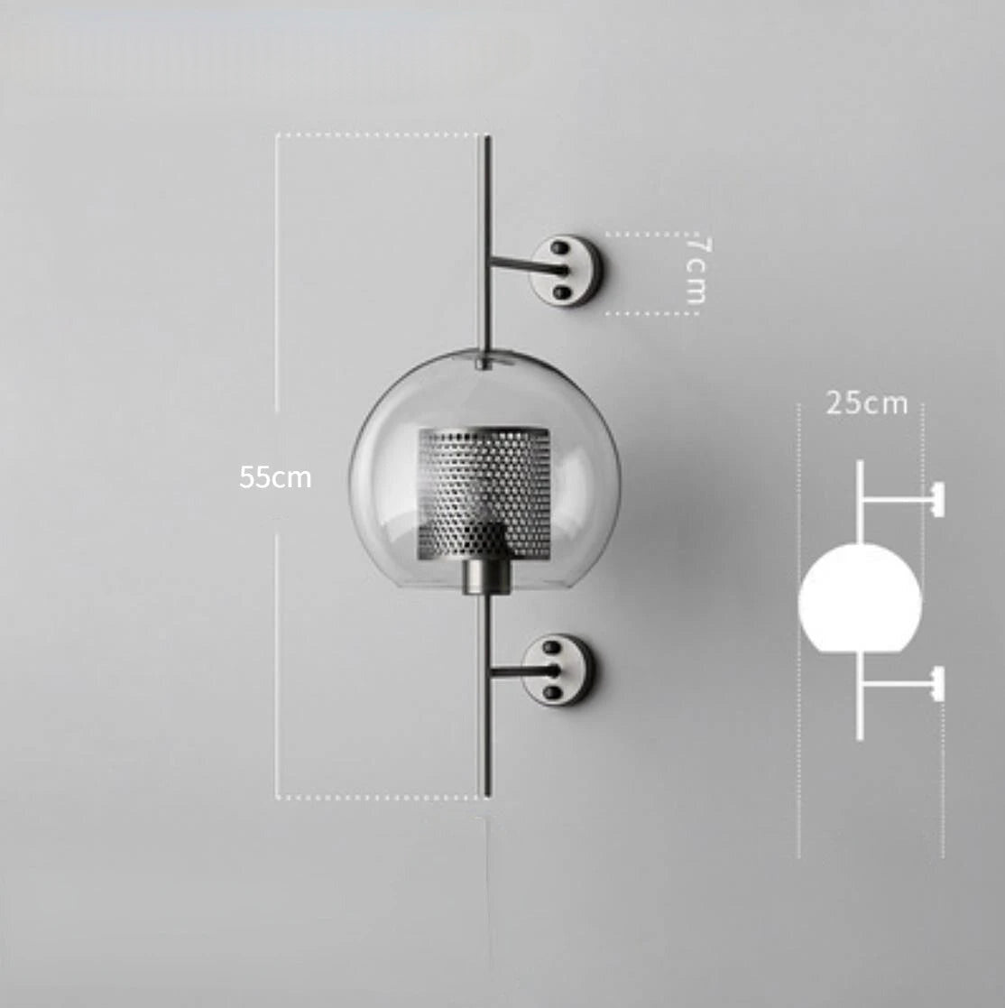 Modern Glass Wall Lamp Fixture